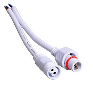 Par Ficha DC Macho e Fêmea IP67 2 vias com cabo