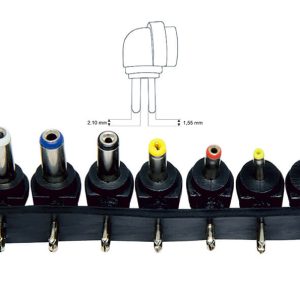 Conjunto de 7 fichas DC Macho para alimentadores universais