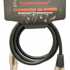 Cabo XLR Fêmea – Jack 6.3mm Macho Mono 1 metro – Euroconnex