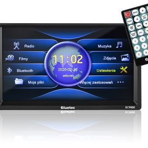 Auto Rádio Touch Screen 4x 50W com FM/MMC/SD/USB/AUX/BLUETOOTH 2 DIN