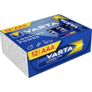 Pack 12x Pilhas 1.5V Alcalinas LR03 AAA – VARTA