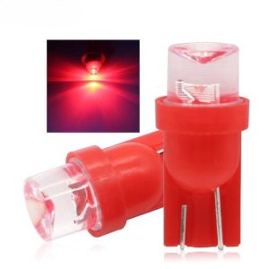 Lâmpada para carro 12V T10 W5W – luz vermelha