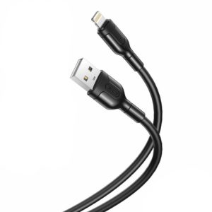 Cabo USB para iPhone (Lightning) 2.1A Preto – 1 metro