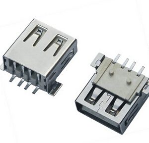 Ficha USB A Fêmea p/ Circuito Impresso