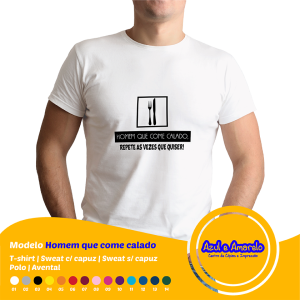 Estampa “Homem que come calado”