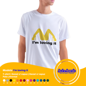 Estampa “I’m loving it”