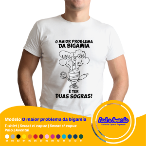 Estampa “O maior problema da bigamia”
