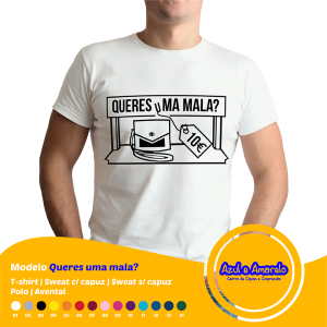 Estampa “Queres uma mala”