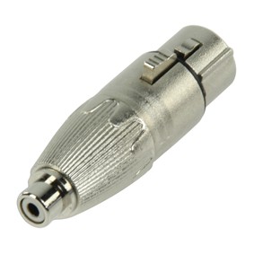 Adaptador XLR Fêmea – RCA Fêmea