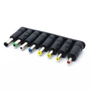 Conjunto de 8 Adaptadores DC 5.5x 2.1mm Fêmea para 8 fichas diversas