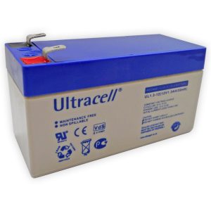 Bateria Chumbo 12V 1.3Ah (97x43x52 mm) – Ultracell