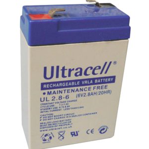 Bateria Chumbo 6V 2.8Ah (66 x 33 x 97 mm) – Ultracell