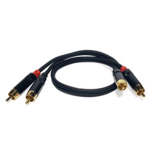 Cabo de audio 2x RCA 1 metro Profissional – RCA620/1 Master Audio