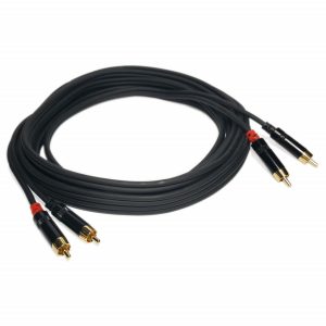 Cabo de audio 2x RCA Profissional – 3 metros
