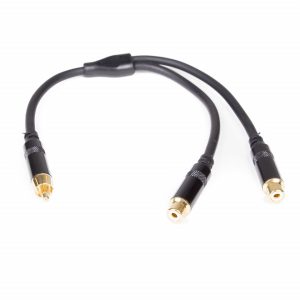 Cabo Divisor 2x RCA Fêmea – 1x RCA Macho 30cm – RCA100 Master Audio