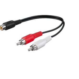 Cabo divisor RCA – 2 Macho – 1 Femea