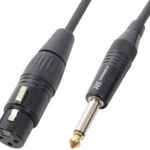 Cabo Jack 6.3mm Macho Mono – XLR Fêmea 3 metros – Profissional