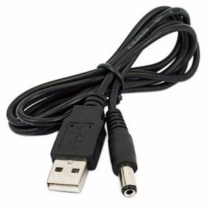 Cabo USB Macho para Ficha DC 5.5 x 2.1mm Macho – 70cm