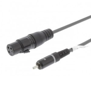 Cabo XLR Fêmea Mono / RCA Macho – 3.0 m
