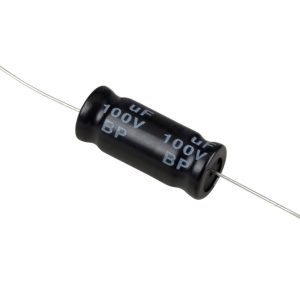 Condensador 100uF 100V Axial Electrolítico Não Polarizado Hi-Fi