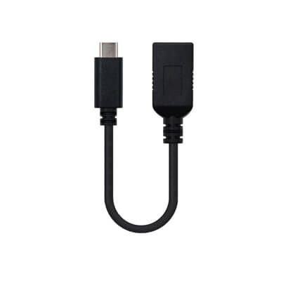 Cabo USB A Fêmea – USB C Macho 3.2 (15cm) – Nanocable