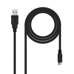 Cabo USB 2.0 A Macho – Micro-USB Macho Preto (3 metros) – Nanocable