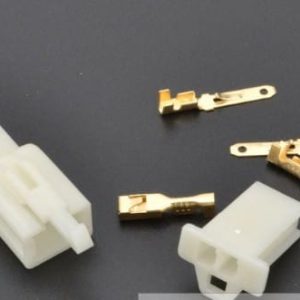 Ficha 2 Pinos 2.8mm Macho e Fêmea c/ Terminais
