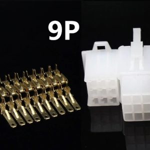 Ficha 9 Pinos 2.8mm Macho e Fêmea c/ terminais