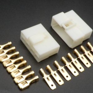 Ficha 9 Pinos 6.3mm Macho e Fêmea c/ terminais
