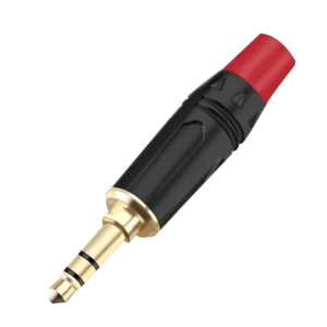 Ficha Jack 3.5 milímetros Stereo Alta Qualidade (unidade) – Vermelho