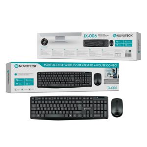 Pack s/ Fios Teclado PT + Rato – NOVOTECK