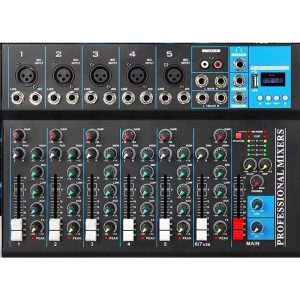 Mesa de Mistura profissional 7 canais – USB Bluetooth