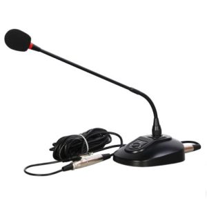 Microfone de Mesa / Conferência Profissional c/ Phantom 48V ou Pilhas – Alta Qualidade