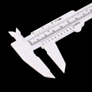 Paquimetro 6″ / 150mm (régua de plástico com medidor de pinça)