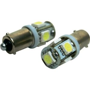 Par Lâmpadas LED SMD de carro 5 BA9S Canbus Branco (mínimos e piscas)