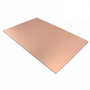 Placa de circuito impresso cobre dulpa face 15×10 cm vetronite