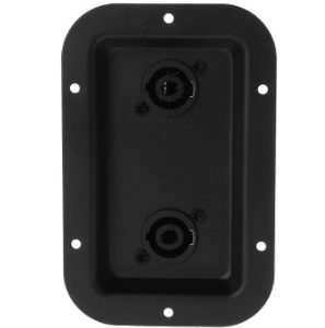 Placa Coluna c/ 2 fichas speakon tipo Neutrik