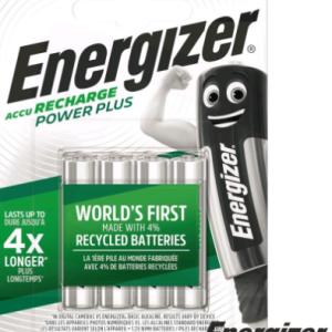 Blister 4x Pilhas Recarregáveis 1.2V 700mAh Ni-Mh – AAA – ENERGIZER Power Plus