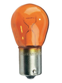 Lampada p/ Automóvel 12V 21W BAU15s – Laranja