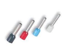 Ponteira Isolada p/ cabo 4mm Cinza – 10 unidades