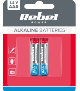 Pack 2 Pilhas Alcalinas LR03 AAA – REBEL