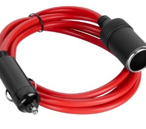 Cabo de extensão para tomada de isqueiro de carro 1,5 m 120 W