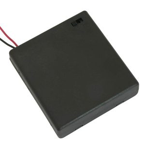 Suporte de Pilhas 4x AA com interruptor