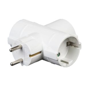 Tomada Tripla c/ Terra Tipo Shucko