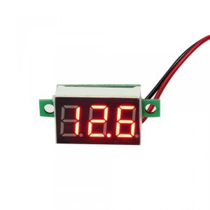 Voltímetro Digital Pequeno – LED Vermelho 2.5 – 30VDC