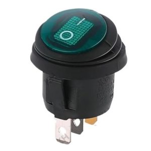 Interruptor ON/OFF basculante 220V à prova de água – verde